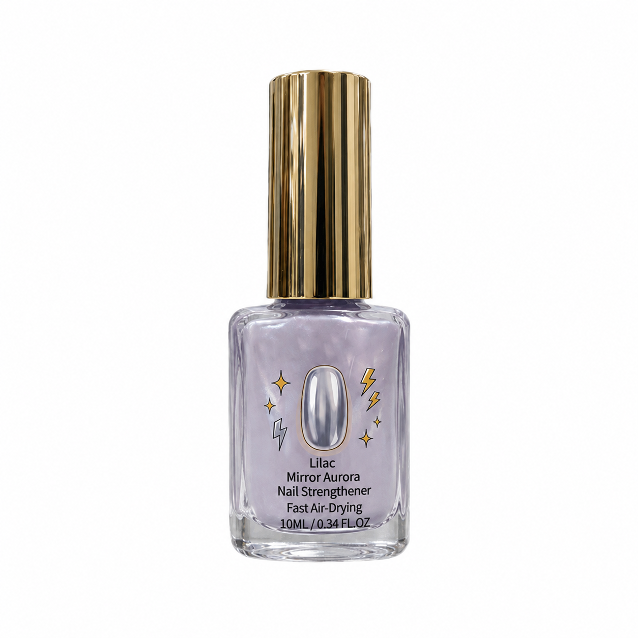 💜Lilac Glossy Mirror Nail Strengthener