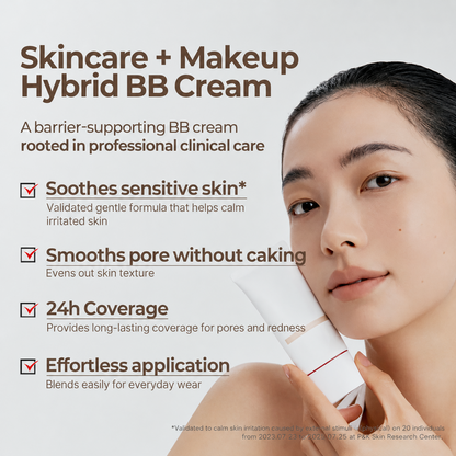 Skin Blemish Balm Intensive | Skin Tint for Recovery | 5 Ceramides & 6 Peptides | Buildable Tone-Up Coverage | Korean BB Cream