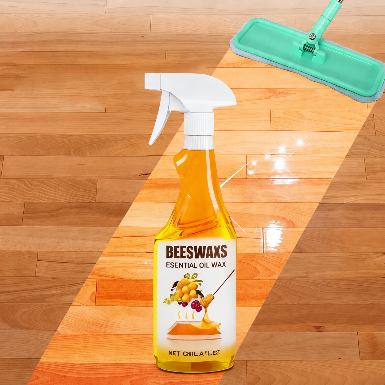 ✨ ScratchErase Beeswax Wood Floor Spray – Cleans, Restores Shine & Removes Scratches! 🧹