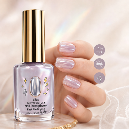 💜Lilac Glossy Mirror Nail Strengthener