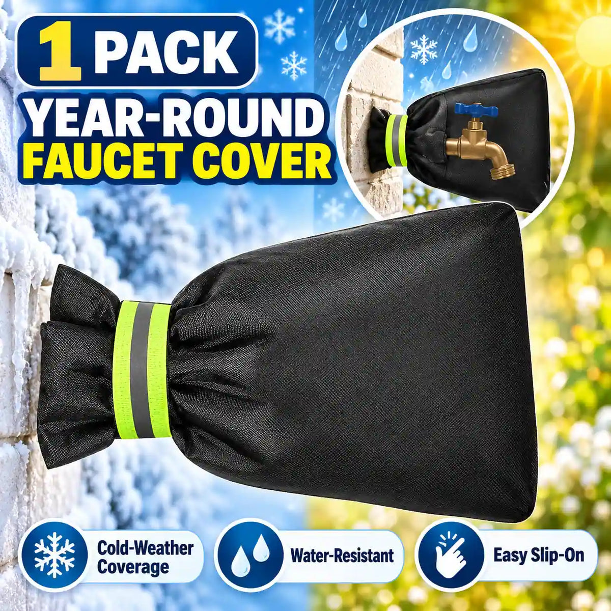🚰🧤 All-Weather Outdoor Faucet Cover