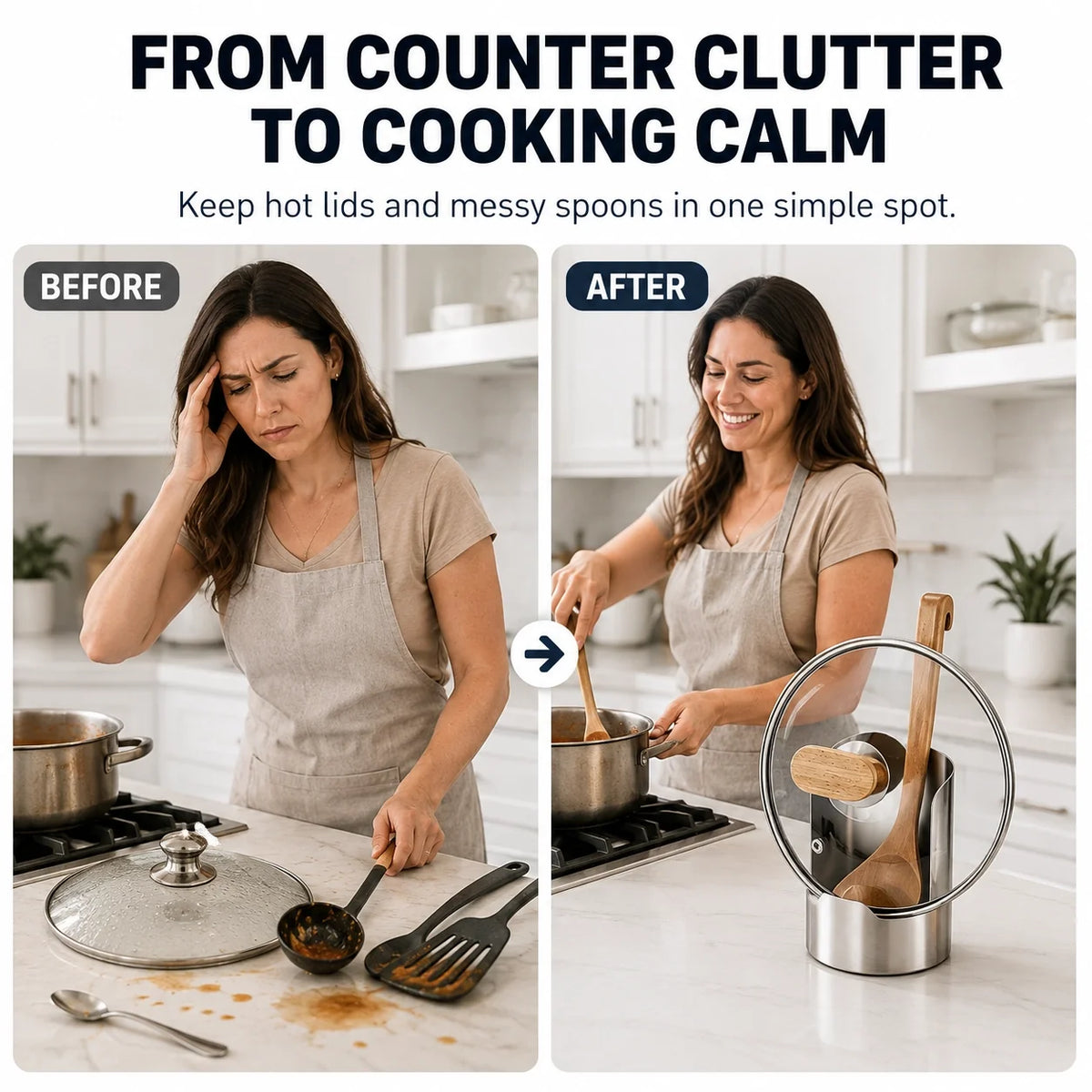 Free Gift 🎁 🍽️ Premium Stainless Steel Kitchen Counter Organizer