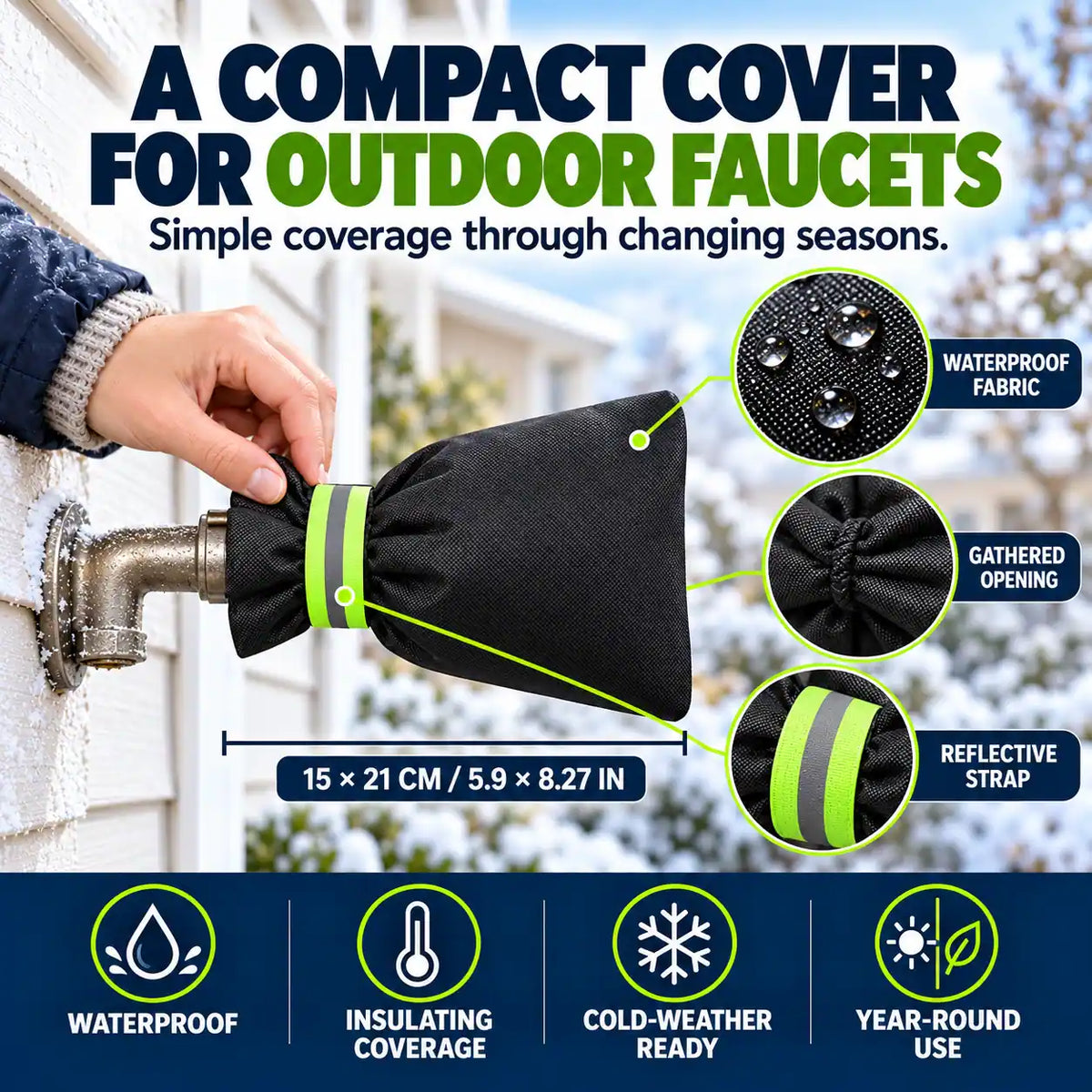 🚰🧤 All-Weather Outdoor Faucet Cover
