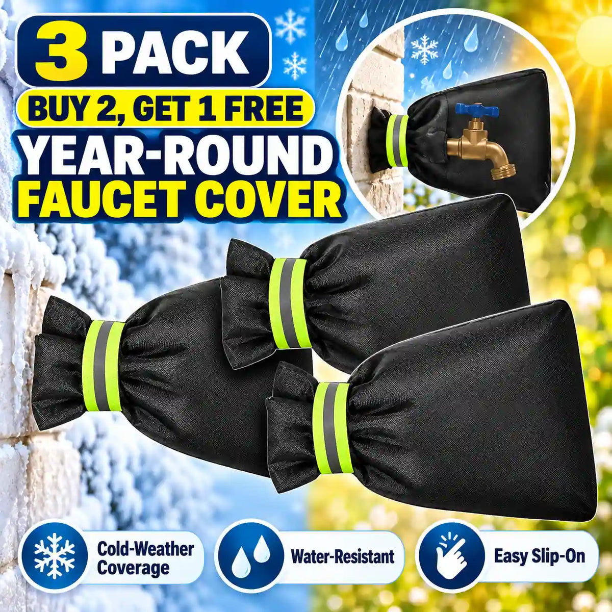 🚰🧤 All-Weather Outdoor Faucet Cover