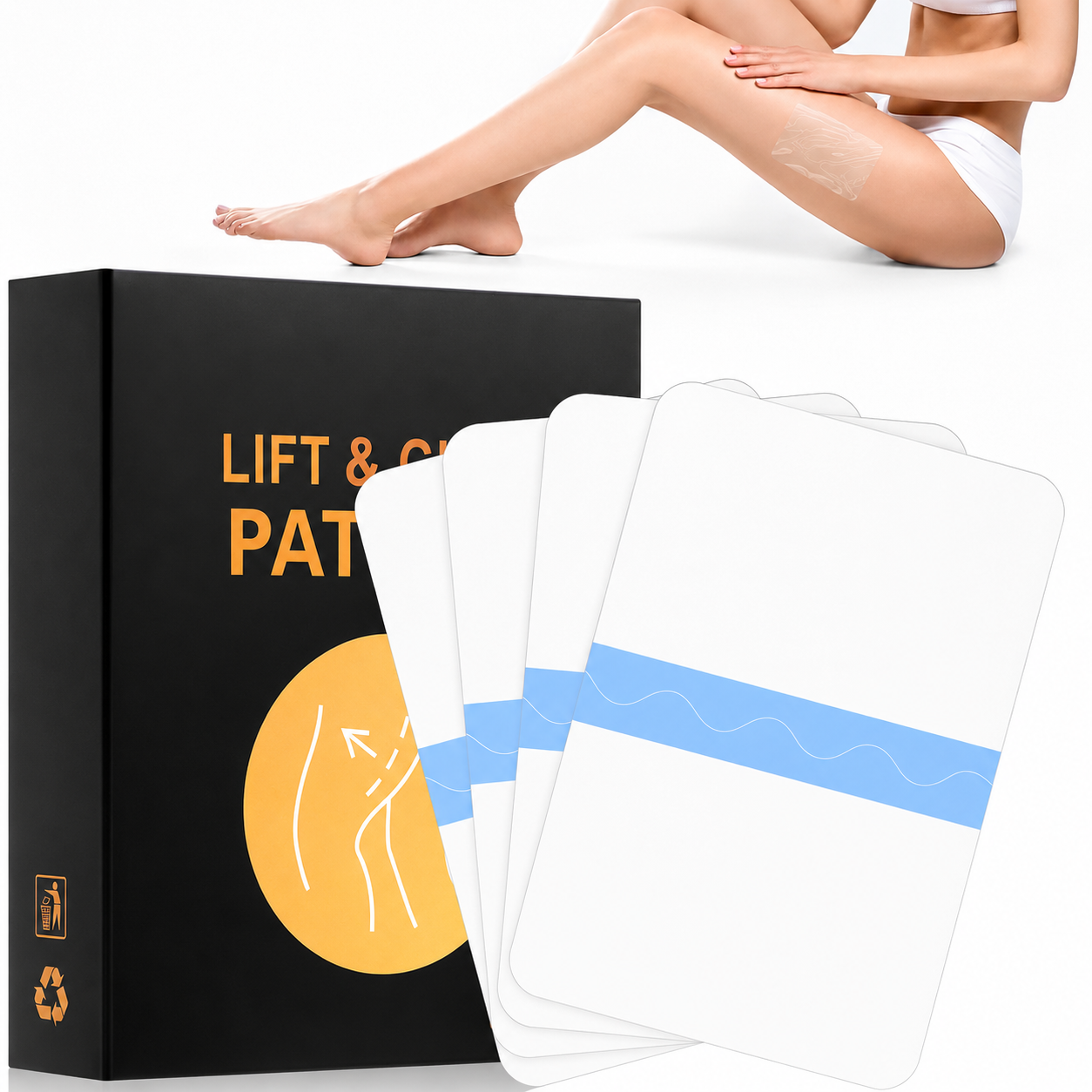 10PCS Body Lifting Patches for Legs/Abdomen/Buttocks & Arms Skin Tightening Waterproof