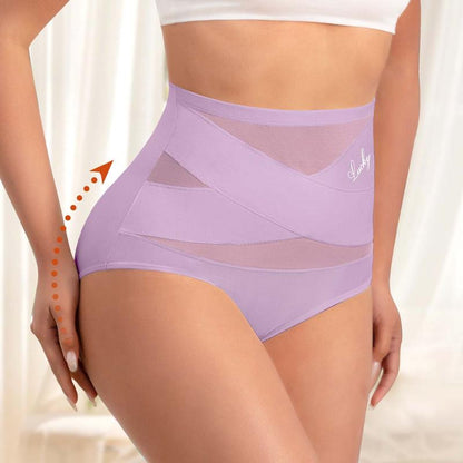 🌸Last Day-Buy 1 Get 1 Packs✨Plus-Size High-Waist Cross Tummy Control Panties