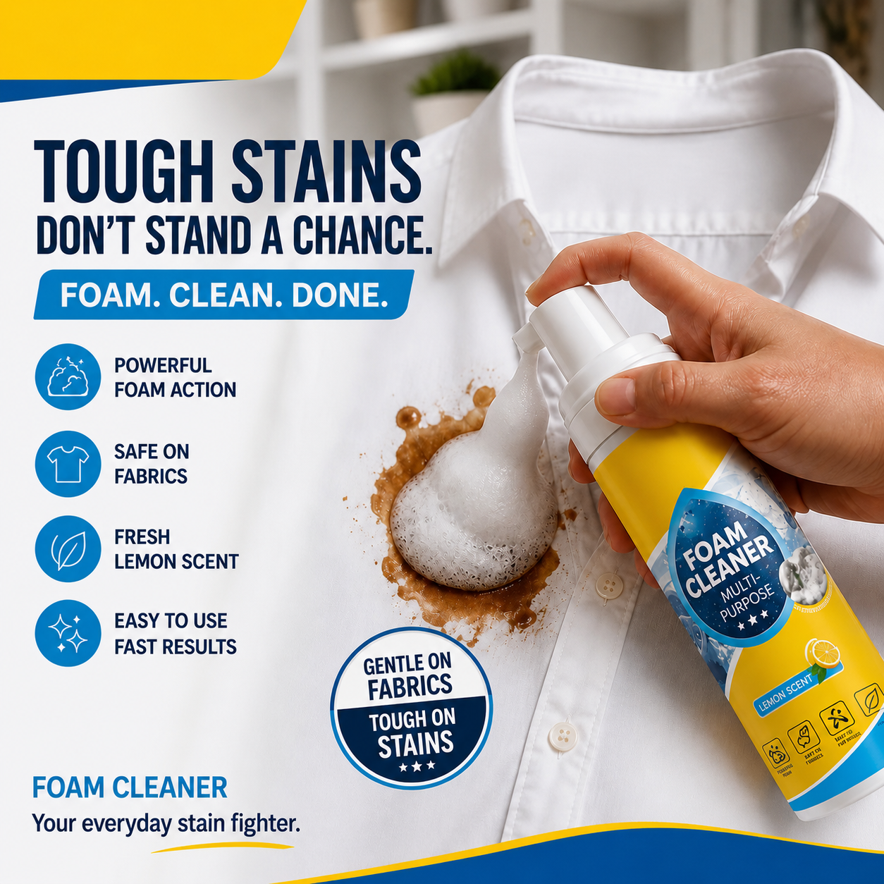 💞Grease & Stain Remover – Foam action, no harsh chemicals. Works on coffee, ink & oil. A true all‑rounder. 🏠✅