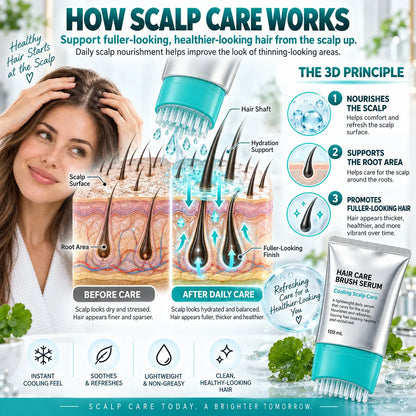 💆🌱 Root Boost Hair Growth Serum Brush