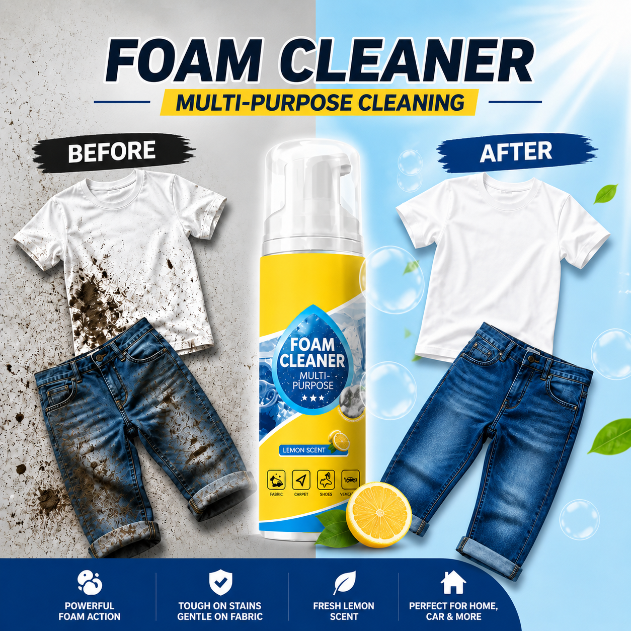 💞Grease & Stain Remover – Foam action, no harsh chemicals. Works on coffee, ink & oil. A true all‑rounder. 🏠✅