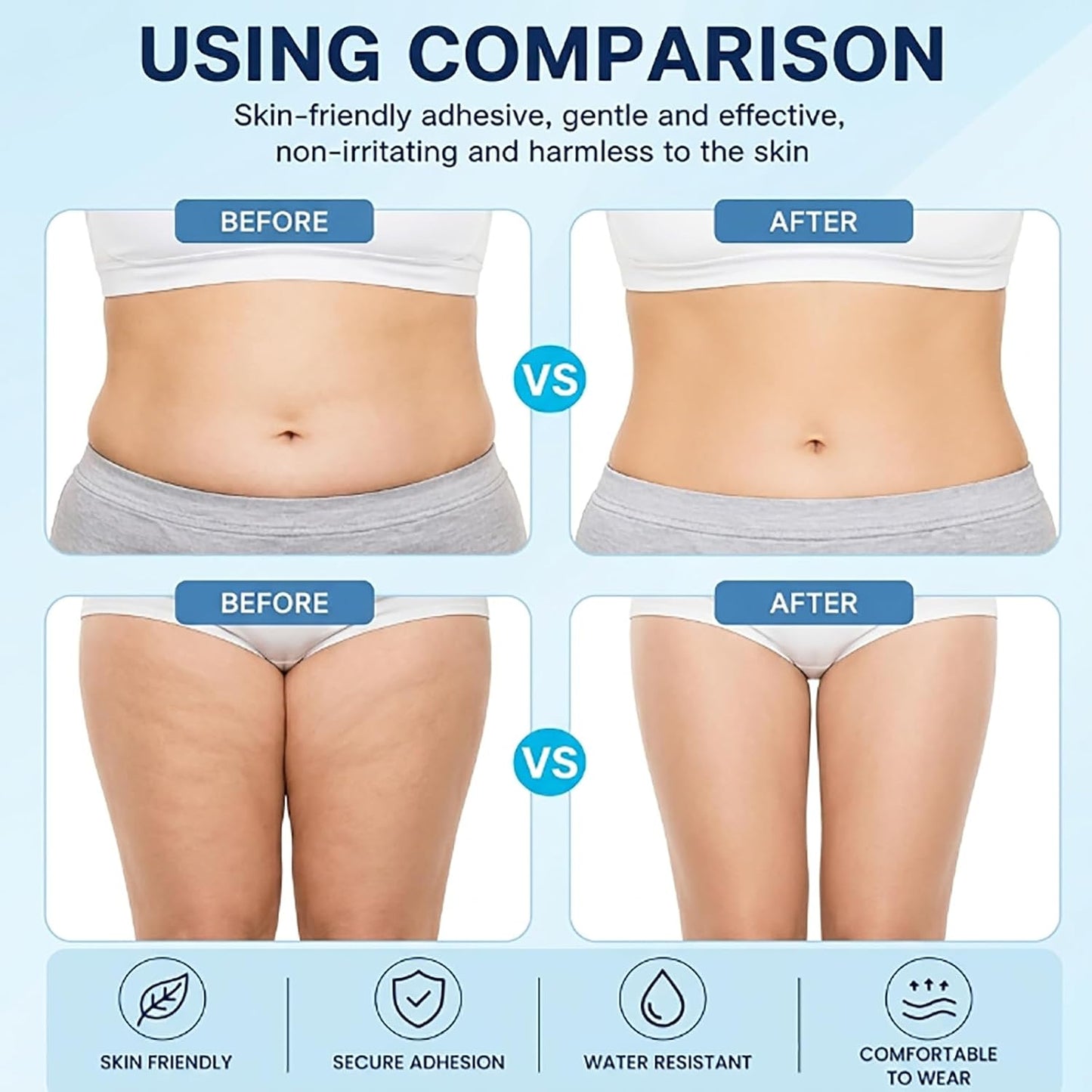 10PCS Body Lifting Patches for Legs/Abdomen/Buttocks & Arms Skin Tightening Waterproof