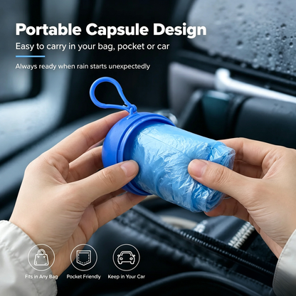 🌧️ Pocket-Size Disposable Raincoat for Unexpected Showers