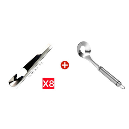 🥄 Long-Handle Stainless Steel Dessert Spoon