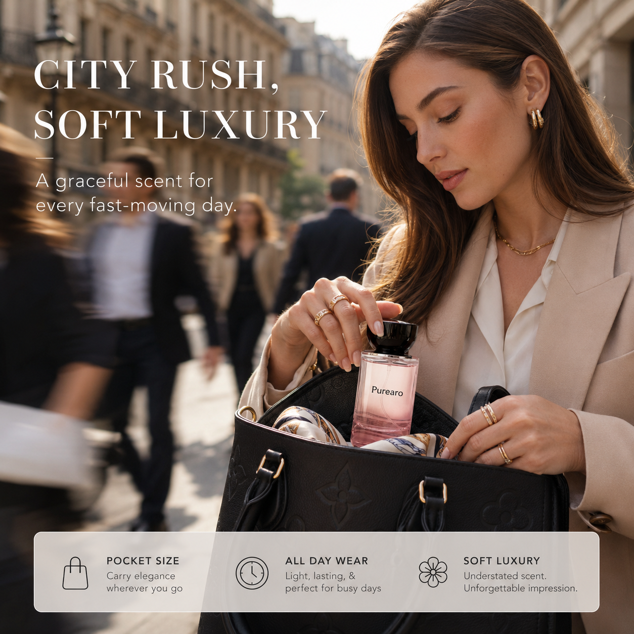 Extrait De Parfum 50ml | Long Lasting Luxury Fragrance | Daily women's perfume rose vibrant for women Summervibes summerwins