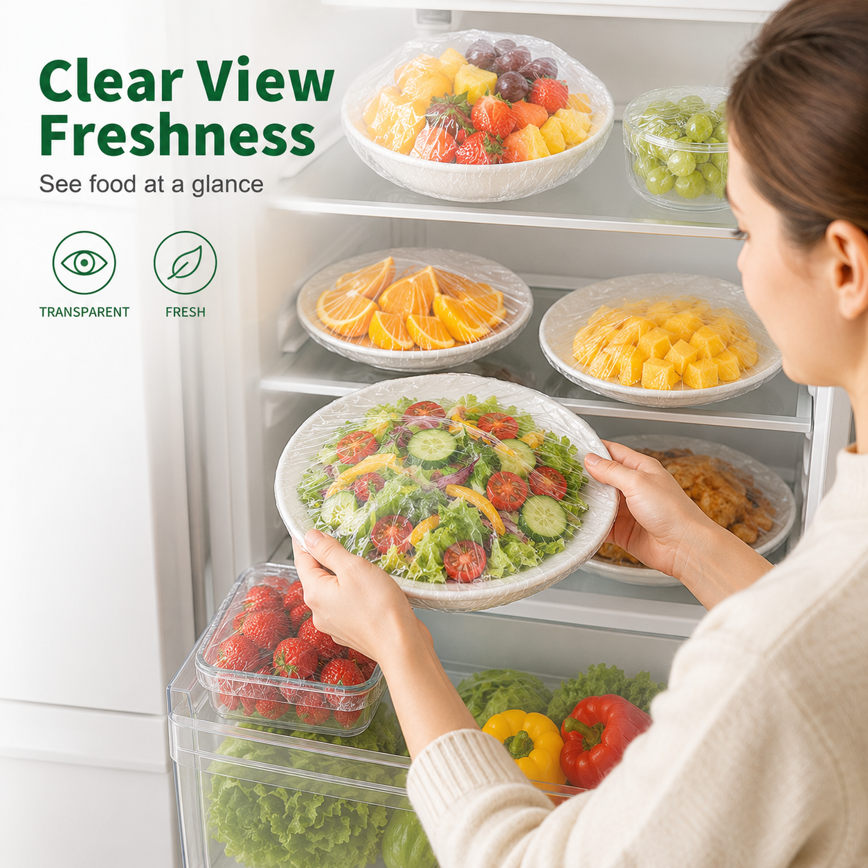🔥Disposable Stretch Food Covers for Bowls & Plates