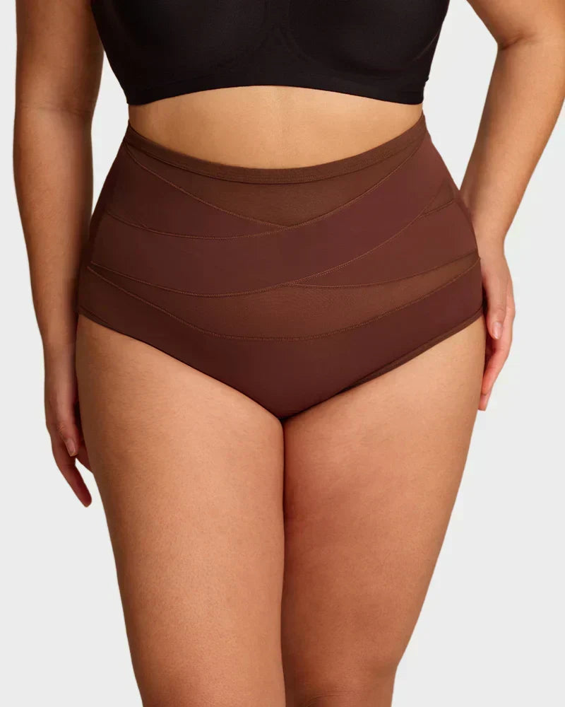 🌸Last Day-Buy 1 Get 1 Packs✨Plus-Size High-Waist Cross Tummy Control Panties