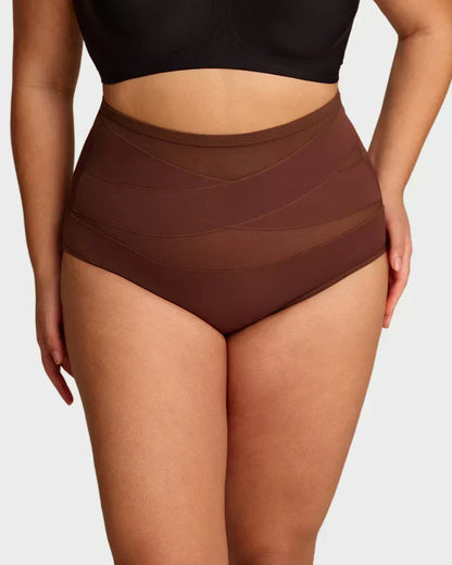 🌸Last Day-Buy 1 Get 1 Packs✨Plus-Size High-Waist Cross Tummy Control Panties