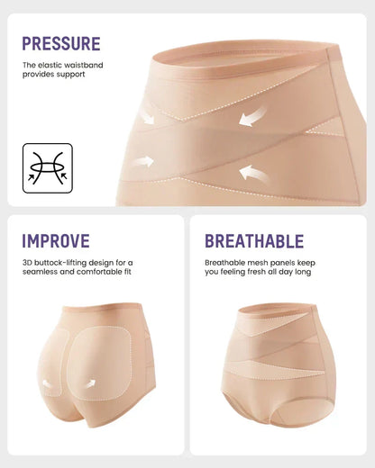 🌸Last Day-Buy 1 Get 1 Packs✨Plus-Size High-Waist Cross Tummy Control Panties