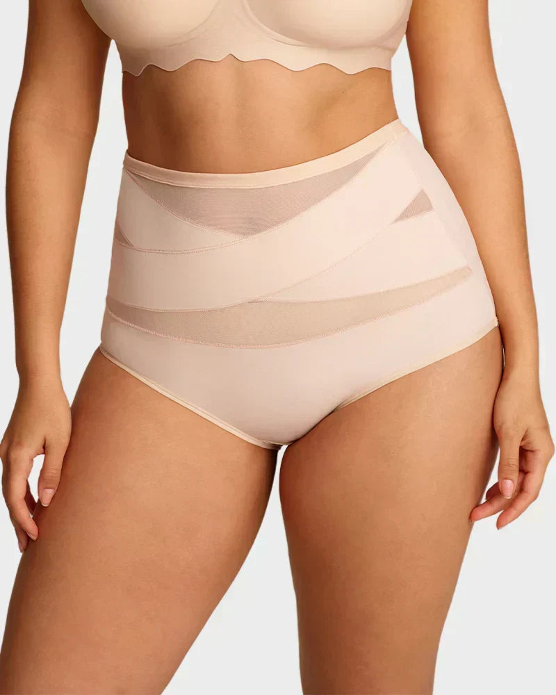 🌸Last Day-Buy 1 Get 1 Packs✨Plus-Size High-Waist Cross Tummy Control Panties