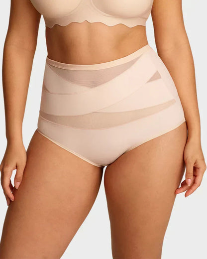 🌸Last Day-Buy 1 Get 1 Packs✨Plus-Size High-Waist Cross Tummy Control Panties