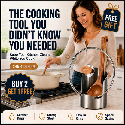 Free Gift 🎁 🍽️ Premium Stainless Steel Kitchen Counter Organizer
