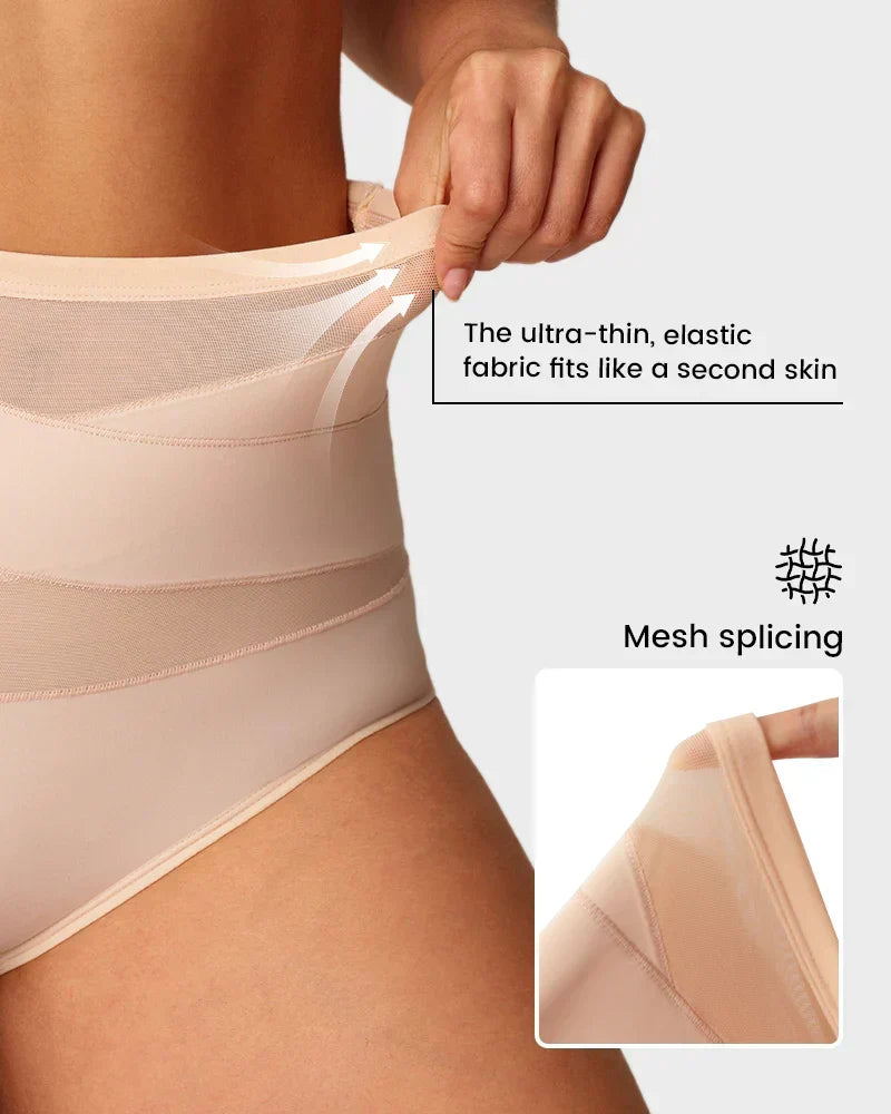 🌸Last Day-Buy 1 Get 1 Packs✨Plus-Size High-Waist Cross Tummy Control Panties