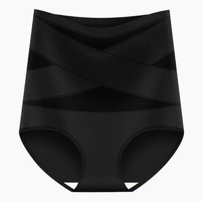 🌸Last Day-Buy 1 Get 1 Packs✨Plus-Size High-Waist Cross Tummy Control Panties