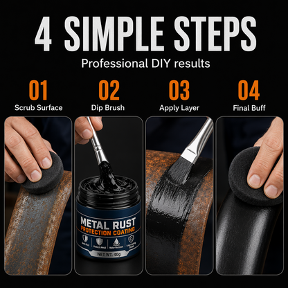 🥳2026 HOT SALE🥳💞50K+ SOLD!🔧 Metal Rust Protection Black Repair Paste – Restores rusty gates, railings & tools. Forms protective coating – no need to replace! 🛡️✨