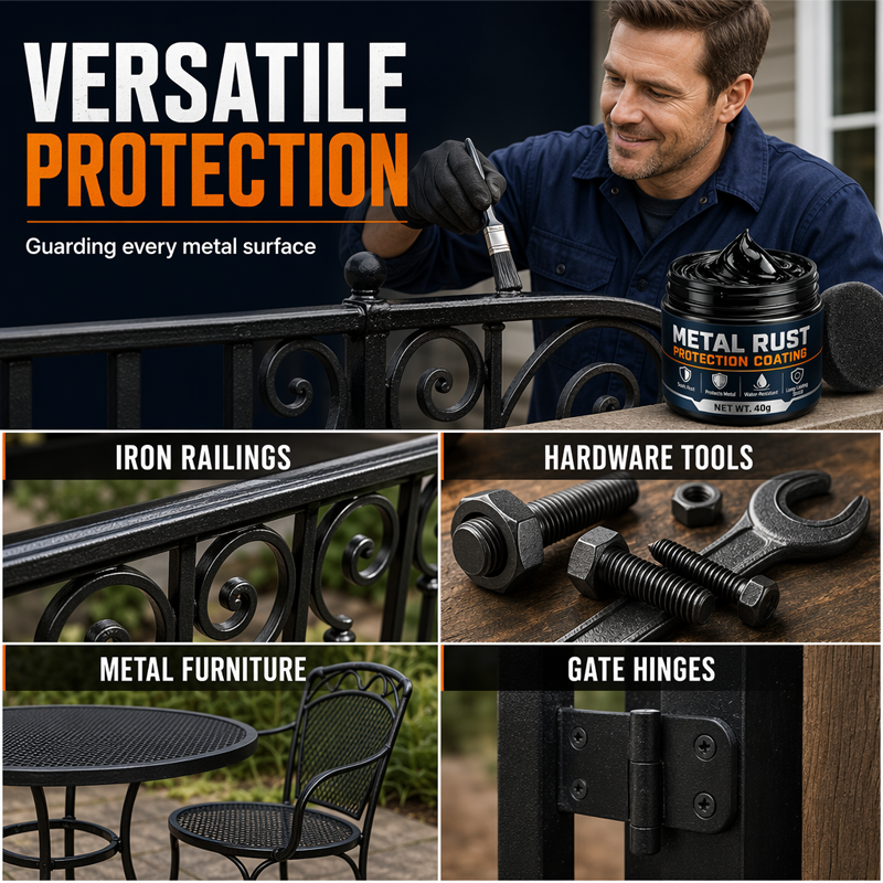 🥳2026 HOT SALE🥳💞50K+ SOLD!🔧 Metal Rust Protection Black Repair Paste – Restores rusty gates, railings & tools. Forms protective coating – no need to replace! 🛡️✨