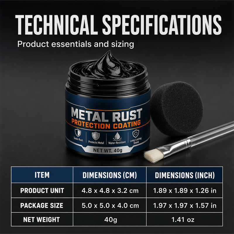 🥳2026 HOT SALE🥳💞50K+ SOLD!🔧 Metal Rust Protection Black Repair Paste – Restores rusty gates, railings & tools. Forms protective coating – no need to replace! 🛡️✨
