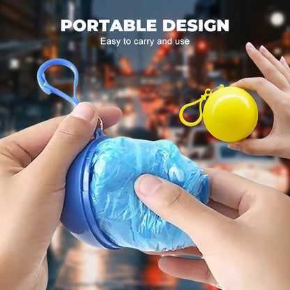 🌧️ Pocket-Size Disposable Raincoat for Unexpected Showers