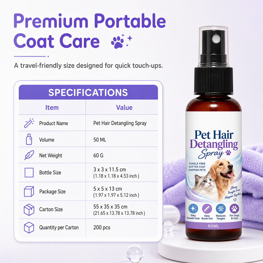 🐾 Pet Detangling Spray | 50ml