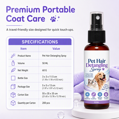 🐾 Pet Detangling Spray | 50ml